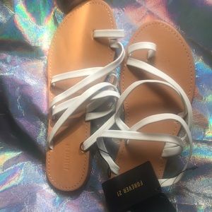 White forever 21 sandals